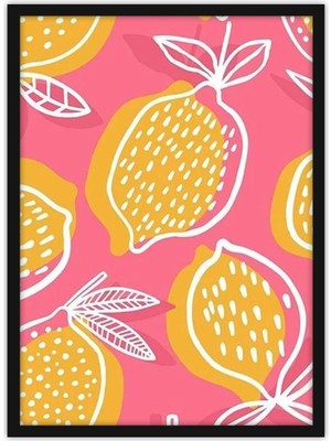 Asitan Modern Minimal Maximal Ilistrasyon Soyut Bohem Ahşap Çerçeveli Tablo Çerçeveli Poster Ev Dekor