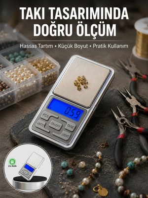 Aparim Mavi Işıklı LCD Ekranlı Hassas Tartı Terazisi Yeni Nesil