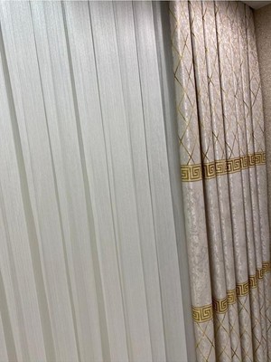 Asitan Beyaz Pırlanta Gümüş Simli Tül Perde 1/3 Sık Pile (Yeni Kumaş Versiyon) Beyaz 250 x 260