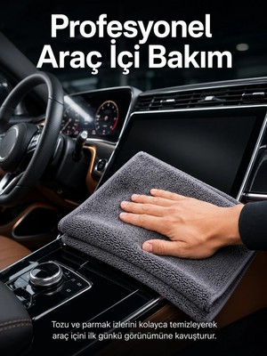 Aparim Profesyonel Mikrofiber Araç Kurulama Bezi Çizmez Iz Bırakmaz Oto Detay Temizlik Bezi