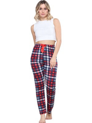 Aparim Pijama Altı Modal  Ring Viskon Kumaş-Pöti Kare Desenli