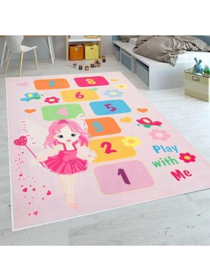 Asitan Rovigo Home Dijital Baskı Yıkanabilir Kaymaz Taban Çocuk Odası Halısı RVG4068 100X200 cm
