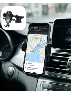 Aparim Araç Konsol Telefon Tutucu Ayarlanabilir Telefon Standı