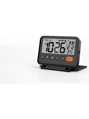Asitan LCD Katlanır Dijital Masa Saati, Çalar Saatli, Takvim ve Sıcaklık Göstergeli, Taşınabilir Kom