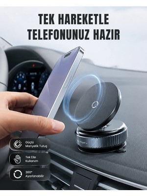 Aparim 16 Mıknatıslı Araç Telefon Tutucu Kaymaz ve Güvenli