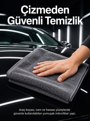 Aparim Mikrofiber Araç Temizlik Bezi 50X70 cm Oto Yıkama Sonrası Kurulama ve Parlatma Bezi
