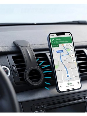 Aparim Araç Konsol Telefon Tutucu 360 Derece Döner Manyetik Stand