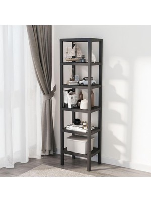 Deconox 6 Katlı Köşe Rafı / Banyo, Mutfak ve Kiler Için Yer Tasarruflu Organizer / Çok Amaçl