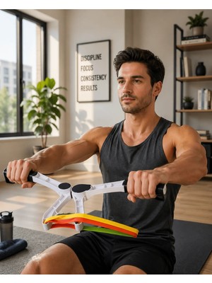 Aparim Evde Spor Için Direnç Bantlı Üst Vücut Egzersiz Aleti