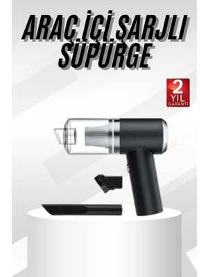 Aparim Yeni Nesil Mini Vakumlu Araç Süpürgesi El Süpürgesi Şarjlı