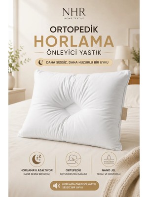 NHR HOME Ortopedik, Silent Sleep, Sessiz, Horlama Önleyici Uyku Yastığı