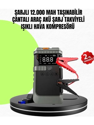 Aparim 4’ü 1 Arada Powerbank Özellikli Araç Akü Şarj Takviye Cihazı