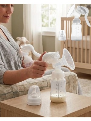 Aparim Manuel Göğüs Pompası Masaj Özellikli Bpa Içermez Taşınabilir 180 ml