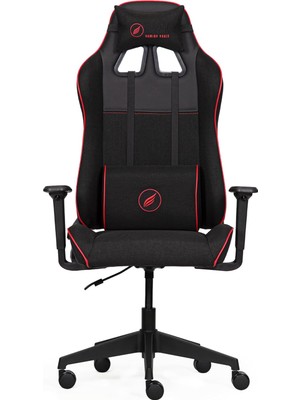 Fab E3 Siyah Kırmızı Kumaş Oyuncu Koltuğu