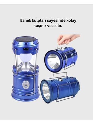 İyisi Olsun Katlanabilir USB Çıkışlı Kamp Feneri – Şarj Edilebilir, Dayanıklı ve Çok Fonksiyonlu