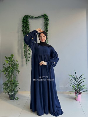 Yüsra Collection Papatya Nakışlı Liza Elbise