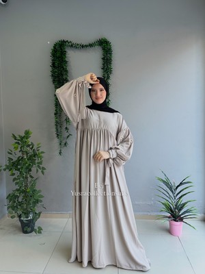 Yüsra Collection Papatya Nakışlı Liza Elbise