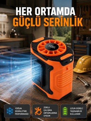 İyisi Olsun USB Şarjlı Kompakt El ve Boyun Fanı Çok Fonksiyonlu