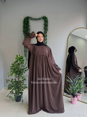 Yüsra Collection Erva Abaya Tesettür Elbise