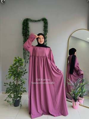 Yüsra Collection Erva Abaya Tesettür Elbise