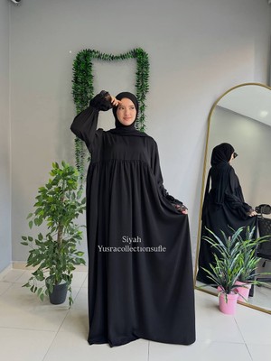 Yüsra Collection Erva Abaya Tesettür Elbise