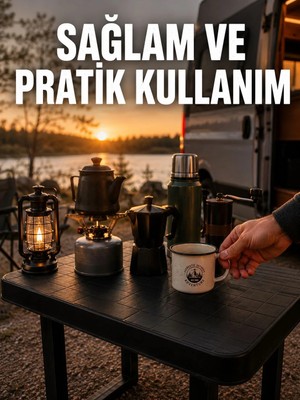 İyisi Olsun Katlanır Plastik Kamp Masası Hafif Taşınabilir Piknik Masası