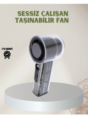 İyisi Olsun 100 Kademeli Ayarlanabilir Mini Fan | Dijital Ekranlı Serinletici