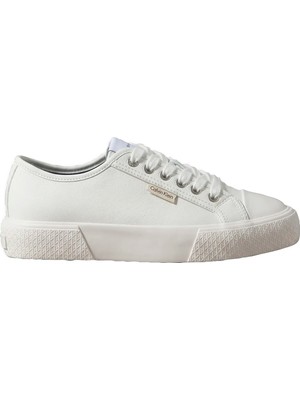 Calvin Klein Siyah Kadın Sneaker Vulc Lace Up Low Lth