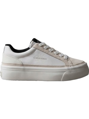 Calvin Klein Beyaz Kadın Sneaker Vulc Flatf Laceup Ny-Su