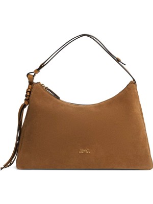 Tommy Hilfiger Taba Kadın Omuz Çantası Th Statement Shoulder Bag Suede