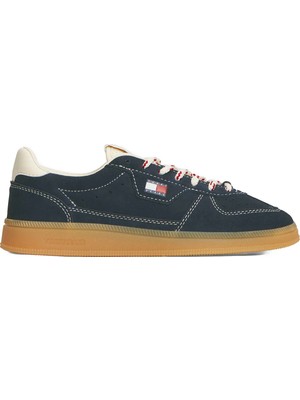Tommy Hilfiger Lacivert Kadın Sneaker Mu The Greenwıch Edge Suede
