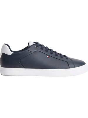 Tommy Hilfiger Lacivert Erkek Sneaker Icon Court Lıght Leather