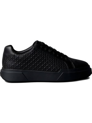 Calvin Klein Siyah Erkek Sneaker Chunky Cupsole Laceup Lth Aop