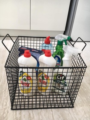 Asitan Go Dekor Çok Amaçlı Metal Kare Organizer Tel Sepet (Saklama Kabı)