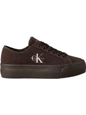 Calvin Klein Kahverengi Kadın Sneaker Vulc Flatf Laceup Suede
