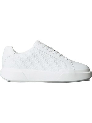 Calvin Klein Beyaz Erkek Sneaker Chunky Cupsole Laceup Lth Aop