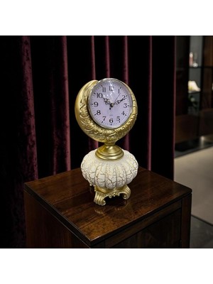 Asitan Royal Vintage Masa Saati – Gold Detaylı Klasik Dekoratif Saat