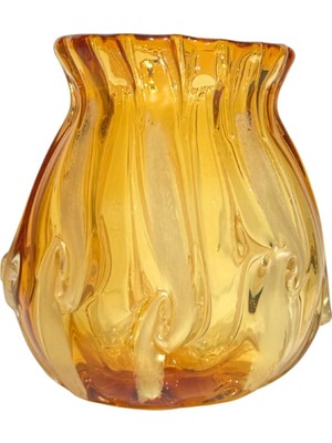Asitan Amber Simli Dalga Vazo