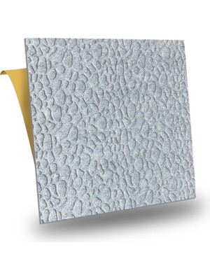 Tink Kendinden Yapışkanlı Keçe Kare Halı Taş Desen Gri 48X48 cm 4 Adet (0,92 M²)