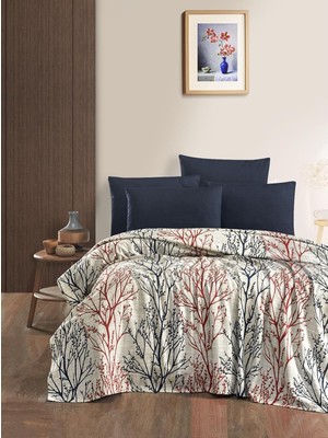 Asitan Çift Kişilik Desenli Pamuklu Tek Pike 200X230 cm (Ipek) | Pamuklu Kumaş, 200X230 cm Boyut, Çift