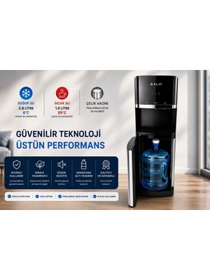 Alji Gizli Damacanalı Sıcak, Soğuk, Normal 3 Musluklu Su Sebili
