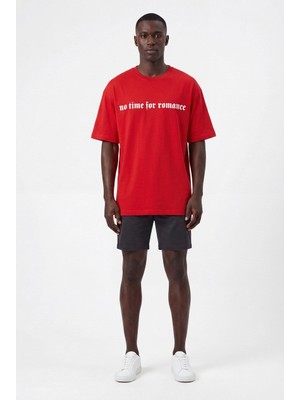 Blow Up Future Gen Natim Kırmızı Oversize Erkek T-Shirt 141491