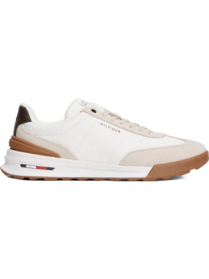 Tommy Hilfiger Beyaz Erkek Sneaker Retro Runner Mesh Suede Mıx