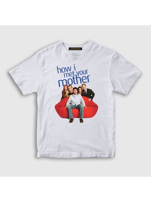 Presmono Unisex Çocuk Beyaz All How I Met Your Mother T-Shirt