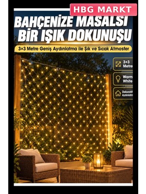 HBG Markt Esnek Ağ Yapılı Pratik Kurulum Dekoratif Ağ