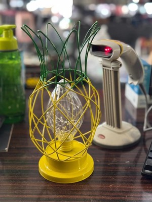 Moontime Alaçatı Dekoratif Ananas Lamba 10 LED 12 cm x 25 cm