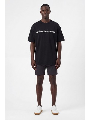Blow Up Future Gen Natim Siyah Oversize Erkek T-Shirt 141495
