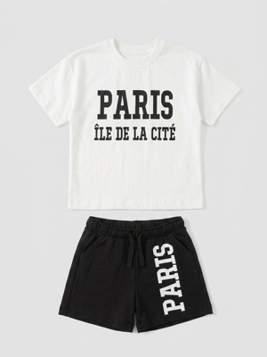 Minimoa Kids Paris Baskılı Erkek Çocuk Ikili Takım