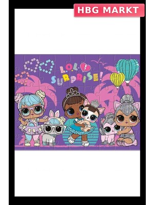 HBG Markt Mey Ithalat® Lol Surprise 50 Parça Puzzle