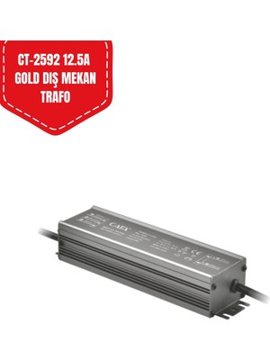 Cata CT-2592 Gold Dış Mekan Şerit LED Trafosu 12.5A 150W